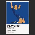 Vinnie Jones Wimbledon Icon Frame Men's Hoodie — Black Artwork