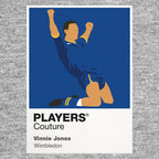 Vinnie Jones Wimbledon Icon Frame Men's Hoodie — Gray Artwork