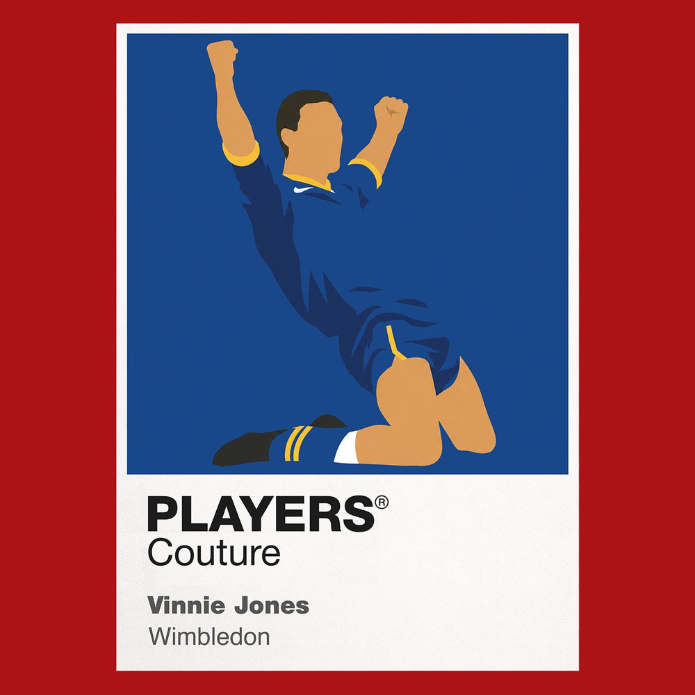 Vinnie Jones Wimbledon Icon Frame Men's Hoodie — Red Artwork