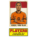 Virgil Van Dijk 2026 World Cup Sticker Men's T-Shirt – close-up detail shot of the Virgil Van Dijk 2026 World Cup Players