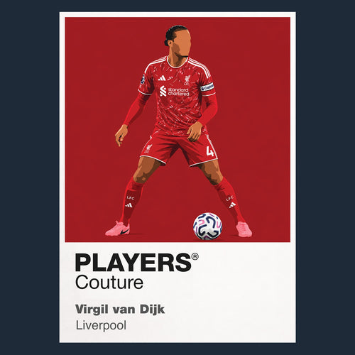 Virgil van Dijk Liverpool design three Icon Frame artwork in navy