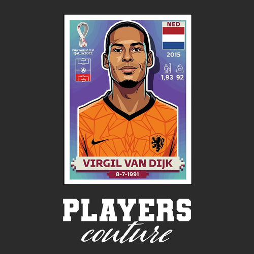 Virgil Van Dijk World Cup Sticker Men's Hoodie – virgil van dijk black Players Couture design