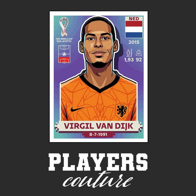 Virgil Van Dijk World Cup Sticker Kids Hoodie – virgil van dijk black Players Couture design
