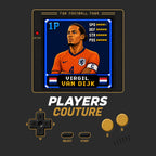 Virgil Van Dijk Icon 8-Bit Men's Hoodie - image 1