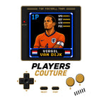 Virgil van Dijk 1P 8-Bit t-shirt retro gaming design by Players Couture