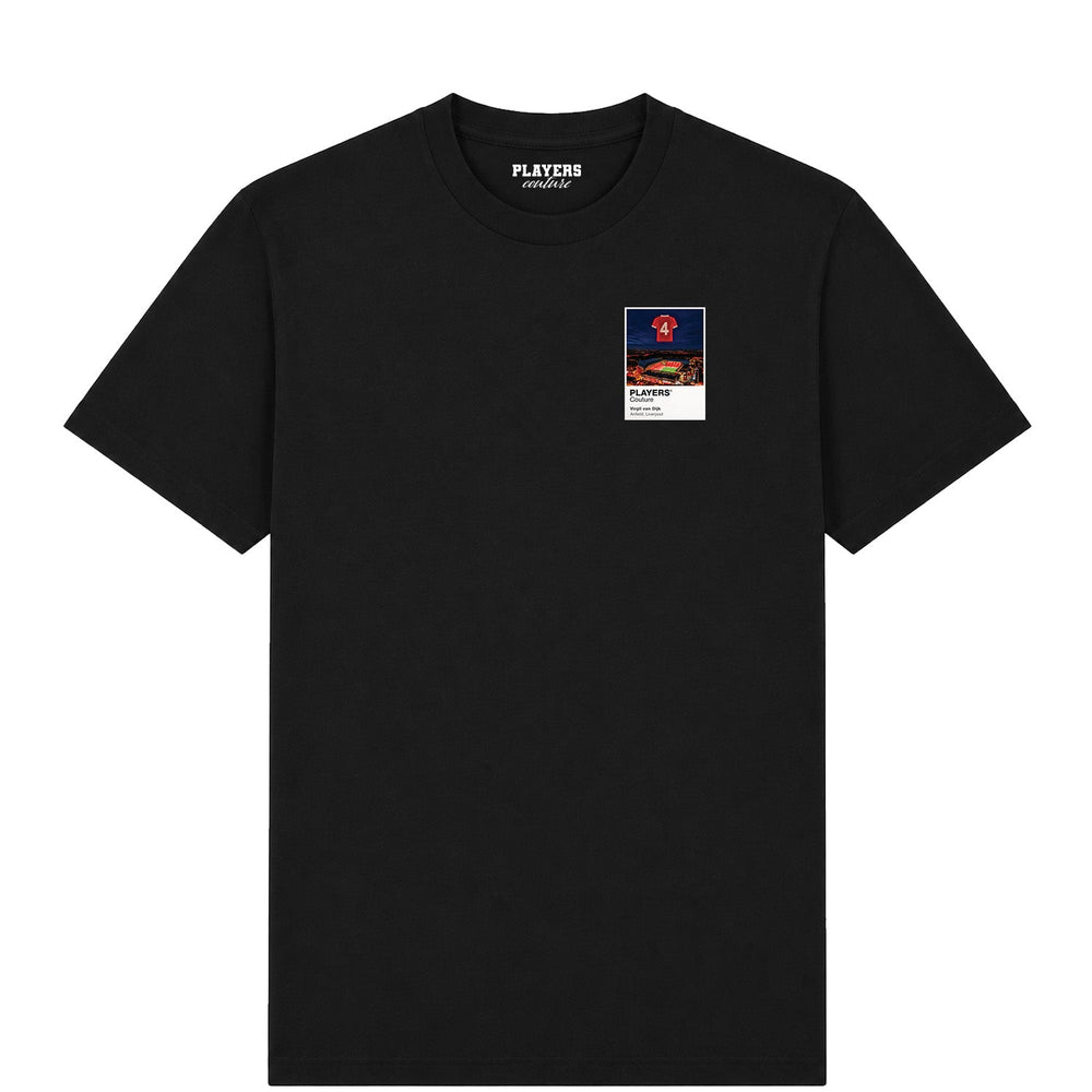 Virgil van Dijk Liverpool Icons in Lights Frame Men's T-Shirt in Black