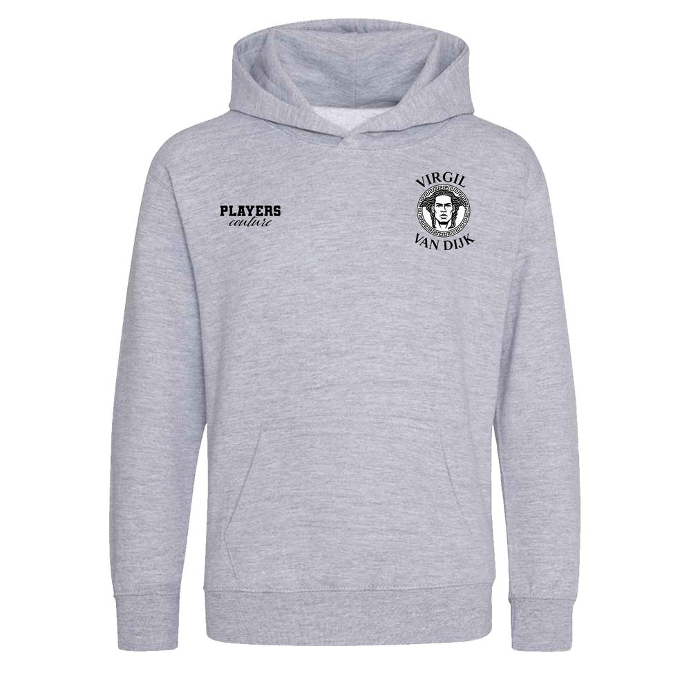 Virgil Van Dijk Logo Players Couture Kids Hoodie Gray