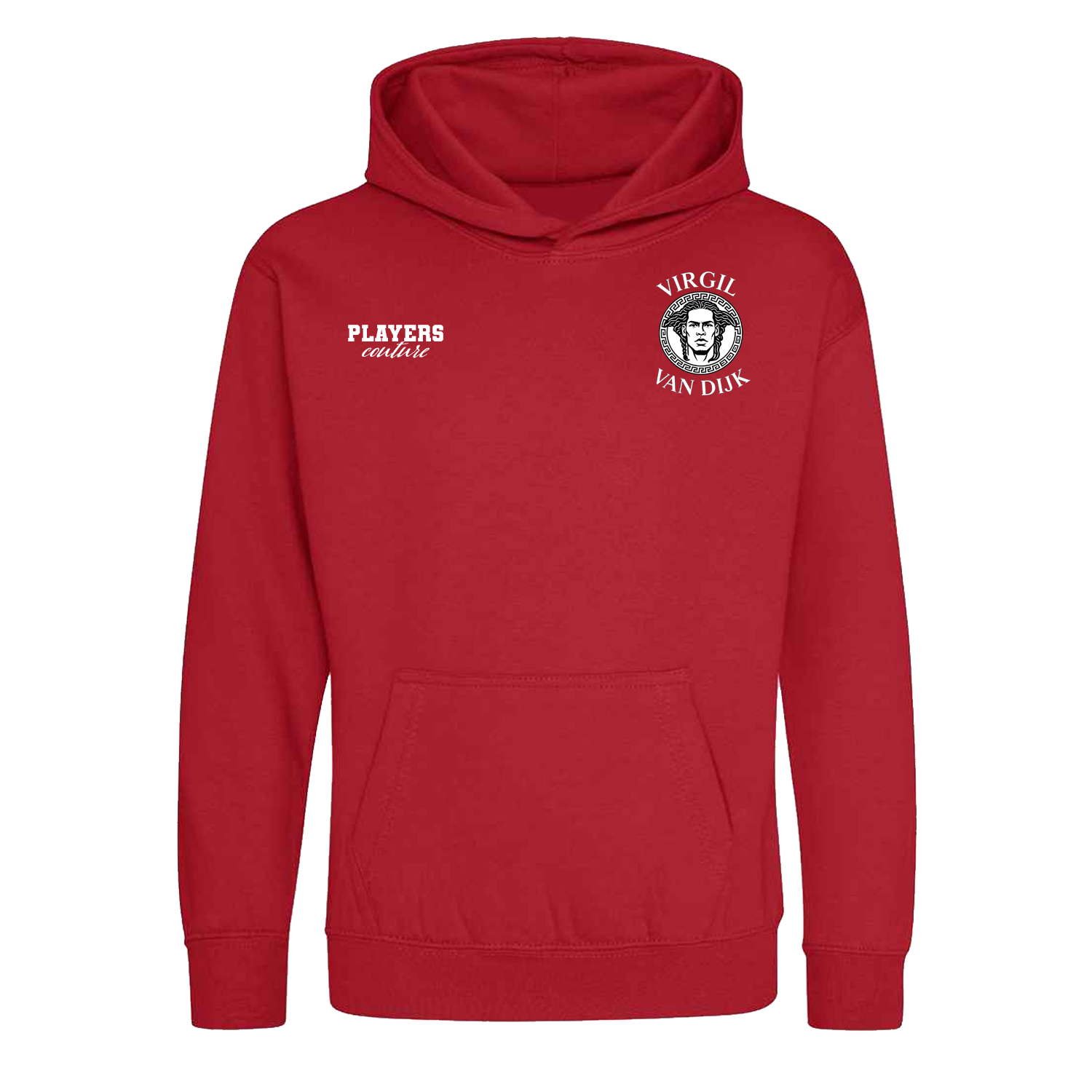Virgil Van Dijk Logo Players Couture Kids Hoodie Red