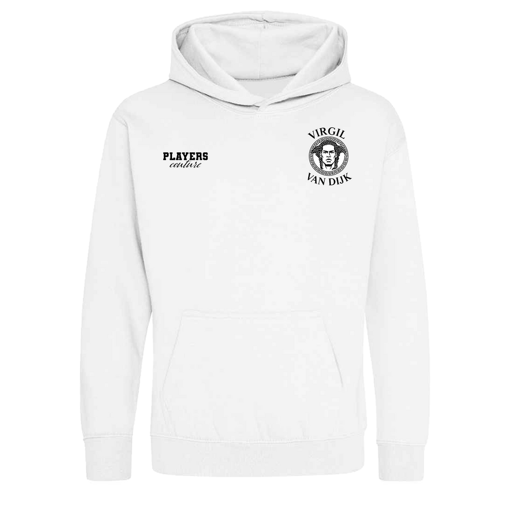 Virgil Van Dijk Logo Players Couture Kids Hoodie White