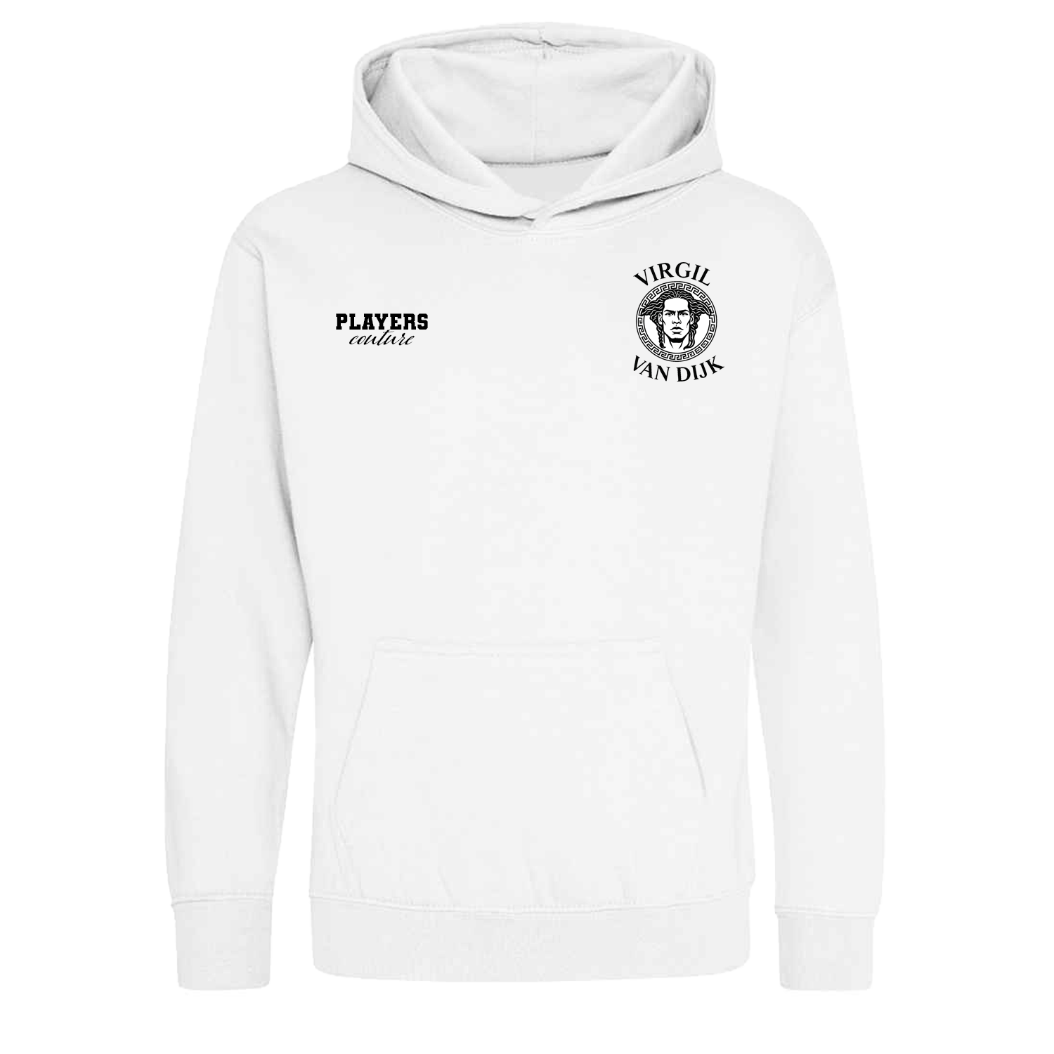 Virgil Van Dijk Logo Players Couture Kids Hoodie White