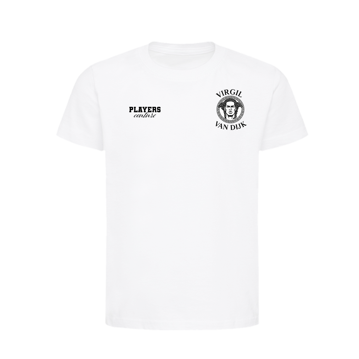 Virgil Van Dijk Logo Players Couture Kids T-Shirt White