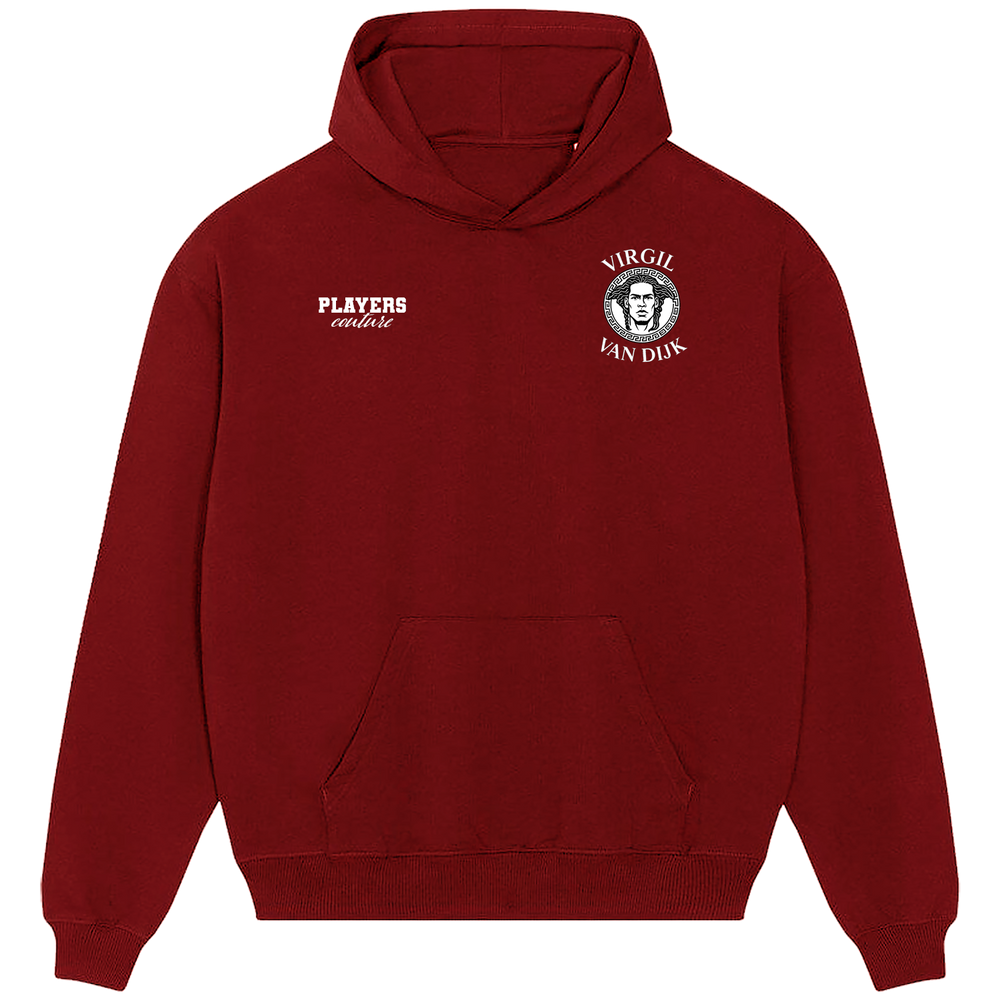 Virgil Van Dijk Logo Players Couture Men's Casual Hoodie Red