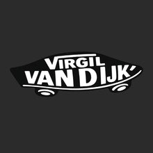 Virgil Van Dijk Skateboard Logo Men's T-Shirt – black close-up detail shot of the Virgil Van Dijk Skateboard Players Couture