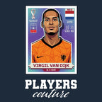 Virgil Van Dijk World Cup Sticker Men's Hoodie – virgil van dijk navy Players Couture design