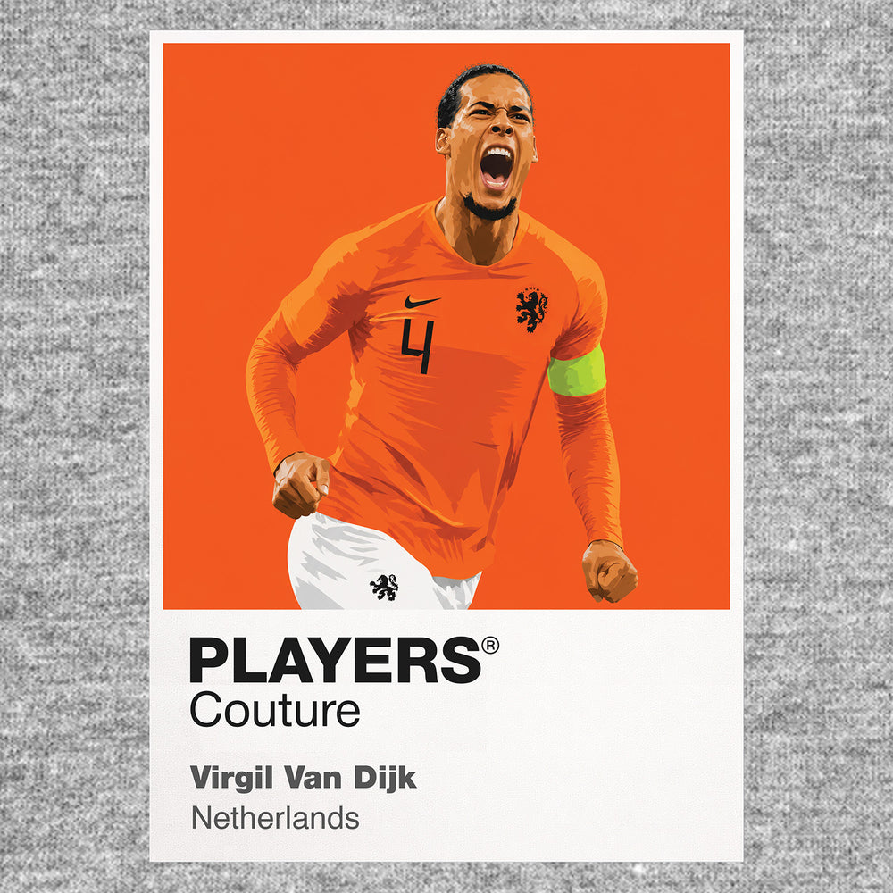 Virgil Van Dijk Players Couture Frame Gray