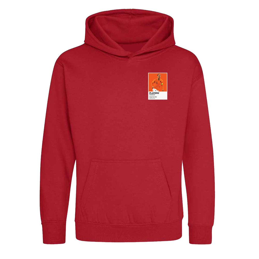 Virgil Van Dijk Players Couture Kids Red Hoodie
