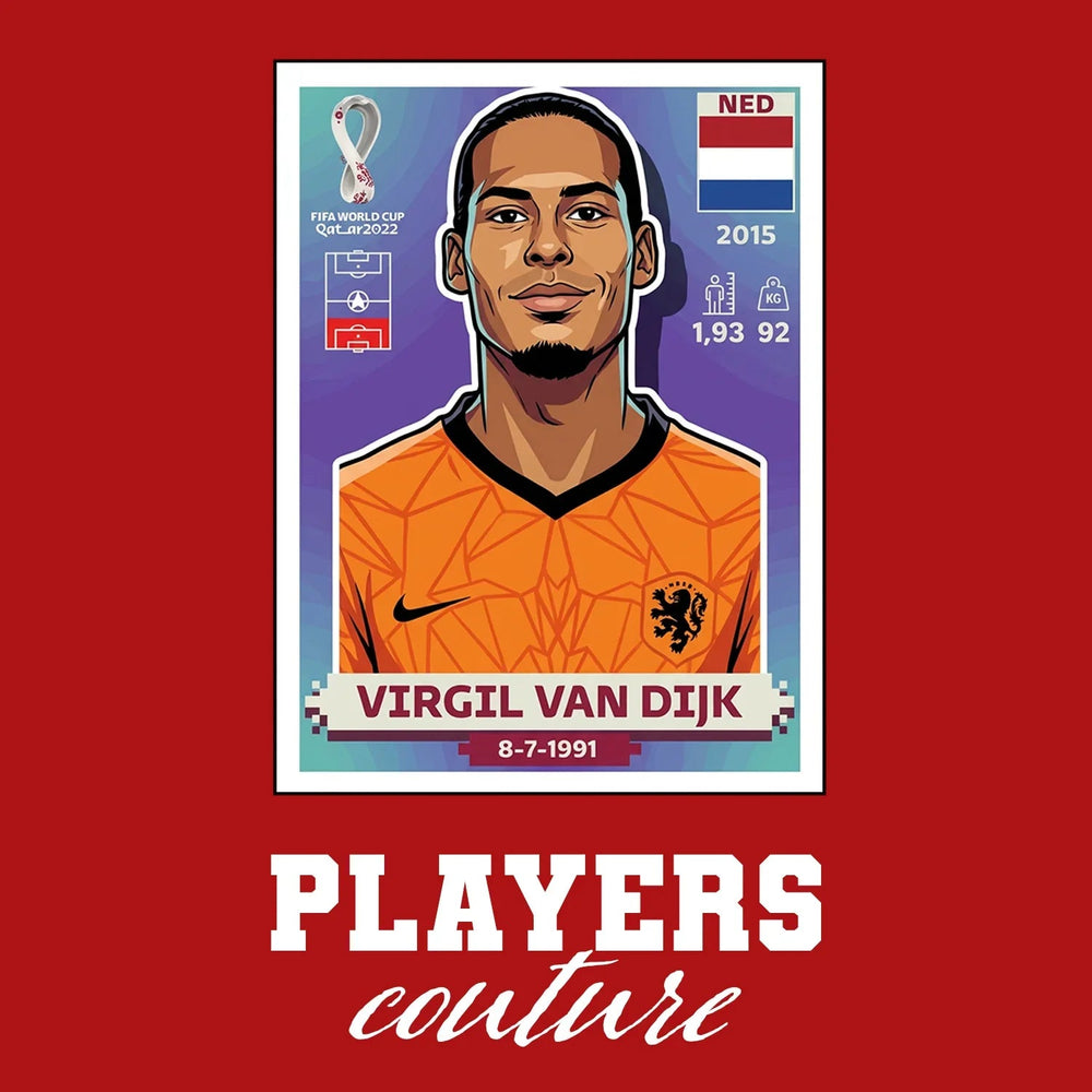 Virgil Van Dijk World Cup Sticker Kids Hoodie – virgil van dijk red Players Couture design
