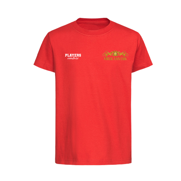 Virgil Van Dijk VVD Logo Players Couture Kids T-Shirt Red