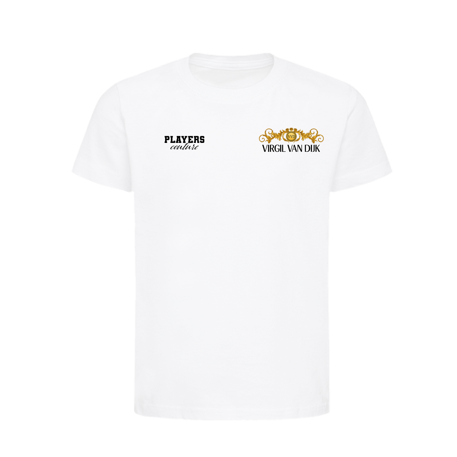 Virgil Van Dijk VVD Logo Players Couture Kids T-Shirt White