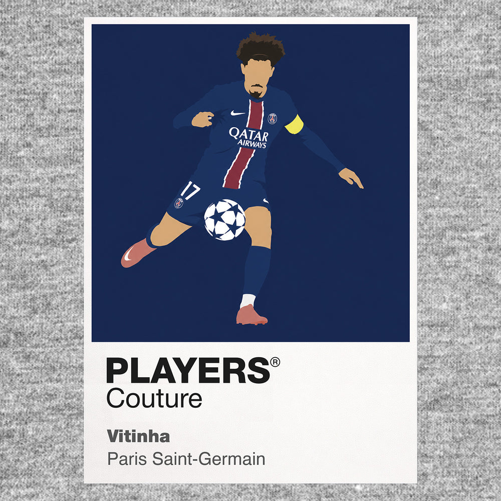 Vitinha PSG Icon Frame — Gray