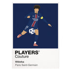Vitinha PSG Icon Frame — White