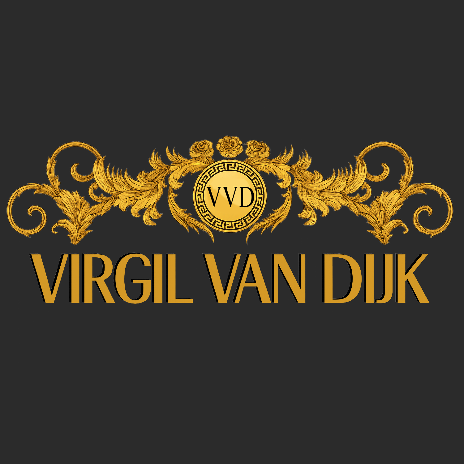 Virgil Van Dijk VVD Logo Players Couture Mens T-Shirt