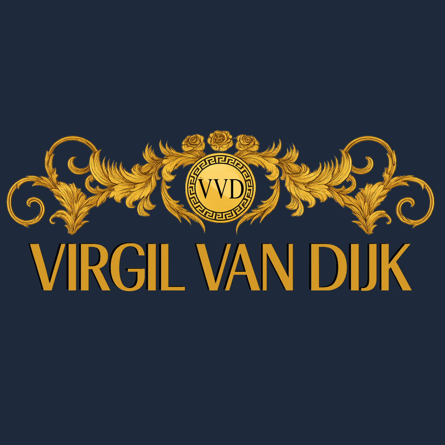 Virgil Van Dijk VVD Logo Players Couture Mens T-Shirt