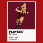 Wally Lewis Queensland rugby league hoodie red