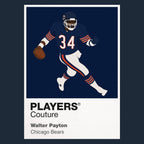 Walter Payton Bears American Football Icon Frame Men's Hoodie