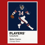 Walter Payton Bears American Football Icon Frame Men's Hoodie