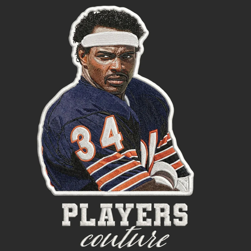 Walter Payton Badge Players Couture Men's Hoodie