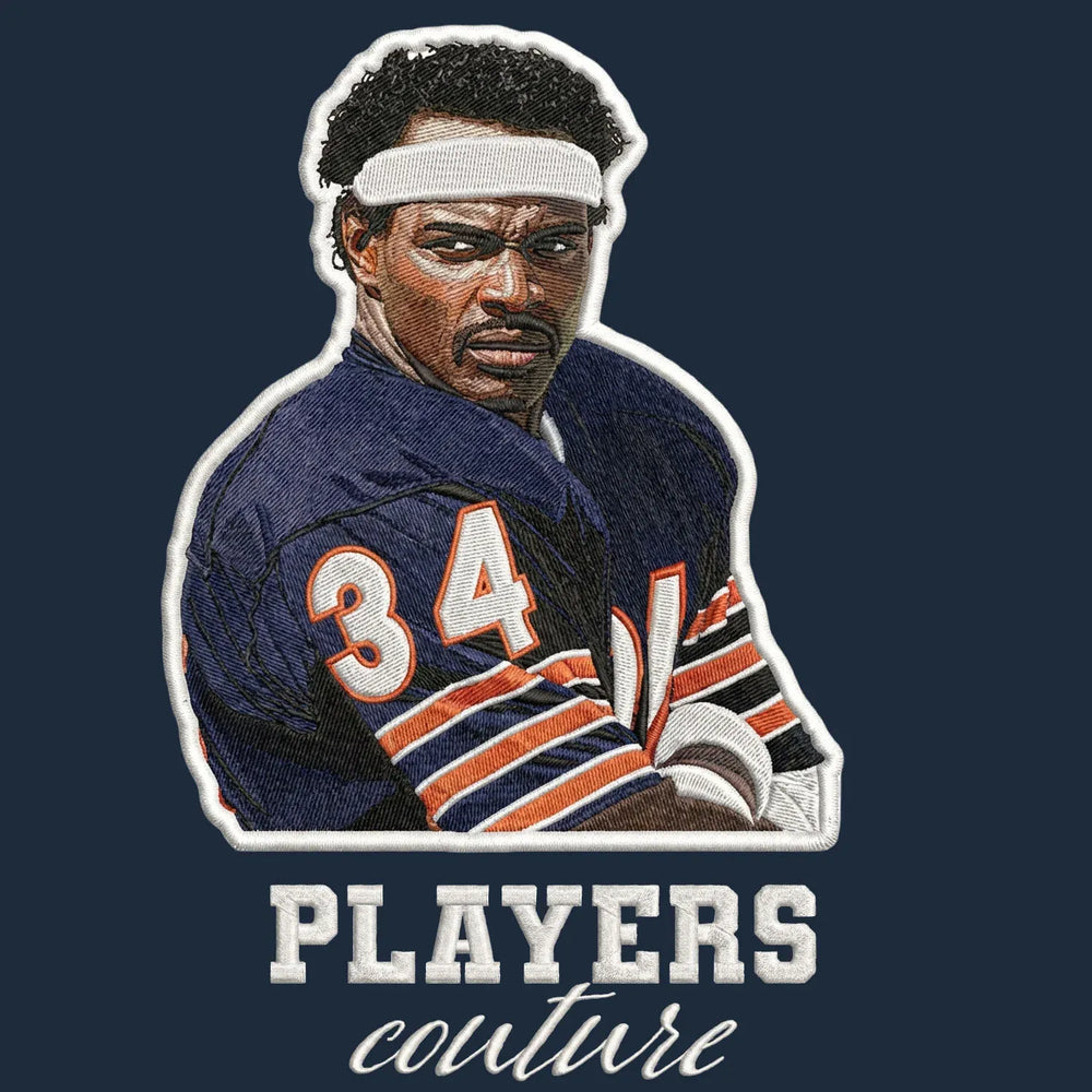 Walter Payton Badge Players Couture Men's Hoodie