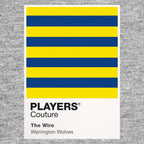 Warrington Wolves Classic Rugby League Shirt Colours Frame Men's Hoodie