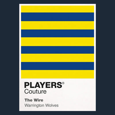 Warrington Wolves Classic Rugby League Shirt Colours Frame - Icon Design