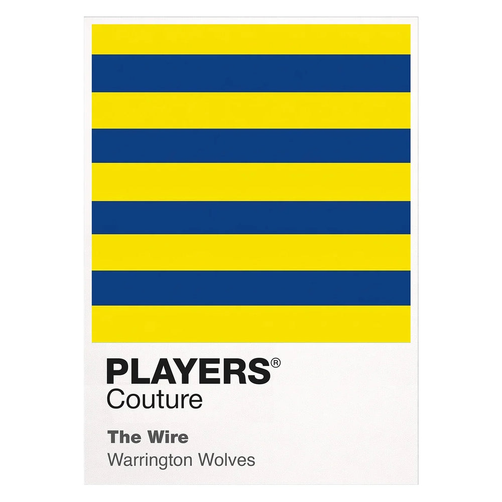 Warrington Wolves Classic Rugby League Shirt Colours Frame Men's Hoodie