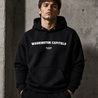 Washington Capitals name-print hoodie - black