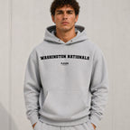 Washington Nationals name-print hoodie - grey