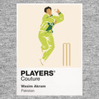 Wasim Akram Cricket Icon Frame Men's T-Shirt