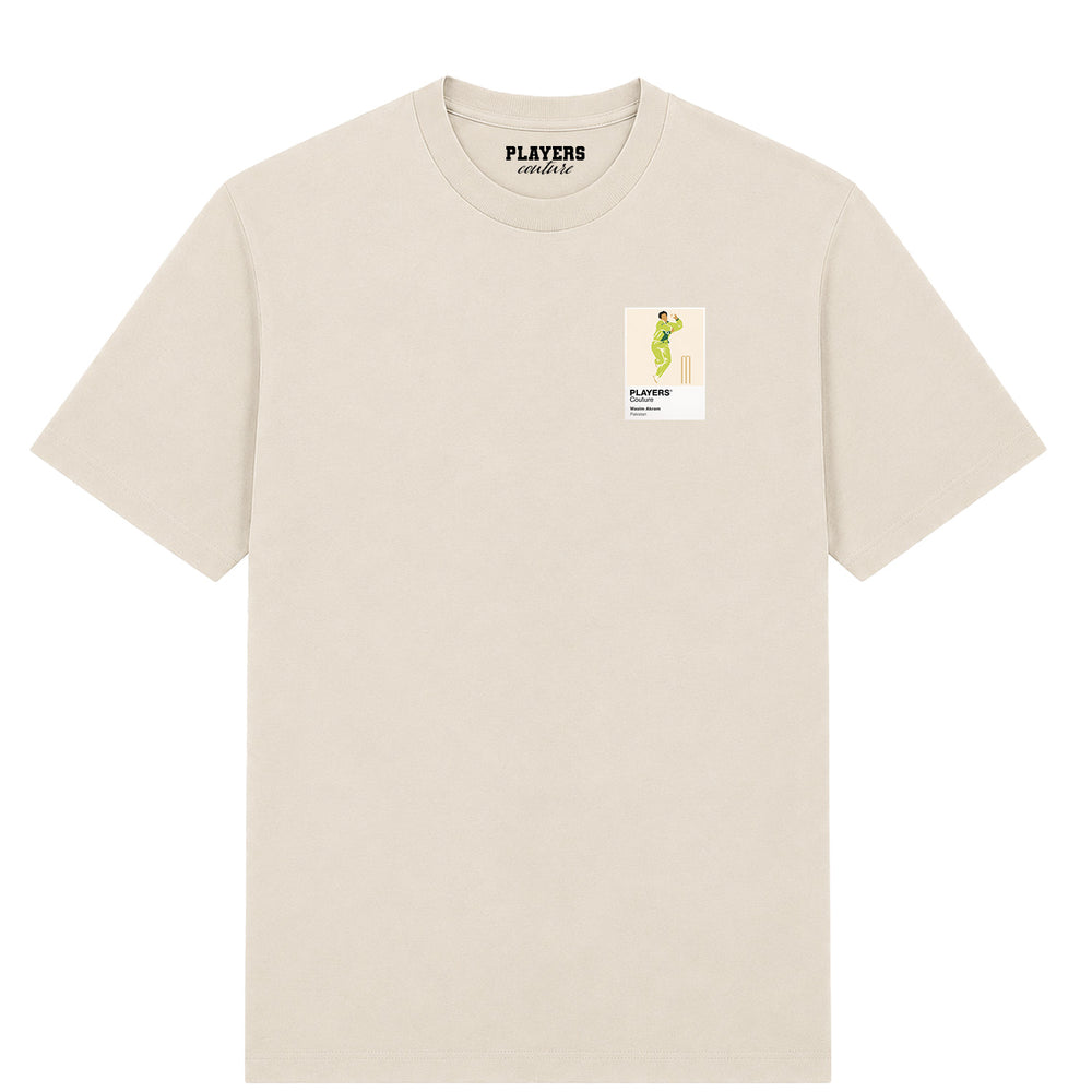 Wasim Akram Cricket Icon Frame Men's T-Shirt