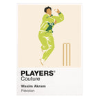 Wasim Akram Cricket Icon Frame Men's T-Shirt