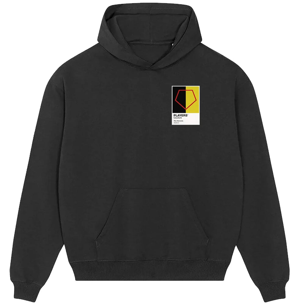 Watford hoodie – black men's hoodie featuring the Watford Players Couture logo