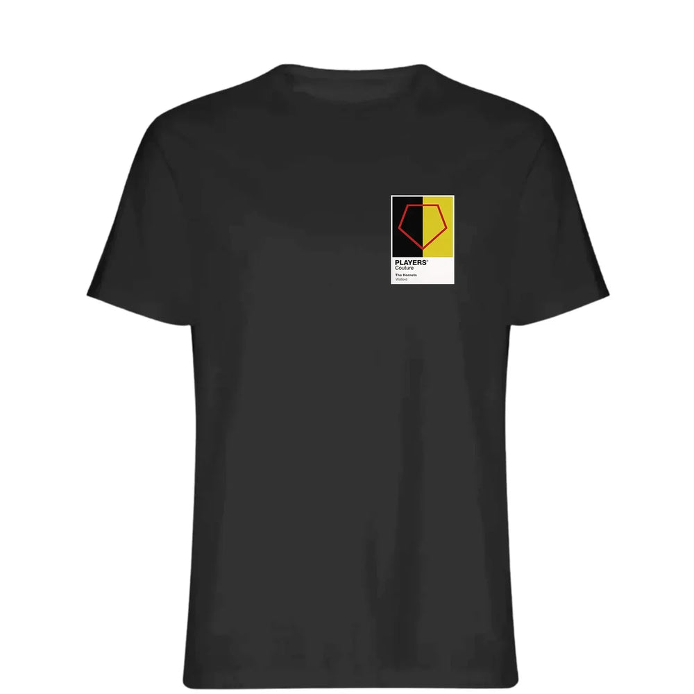 Watford t-shirt – black men's t-shirt featuring the Watford Players Couture logo