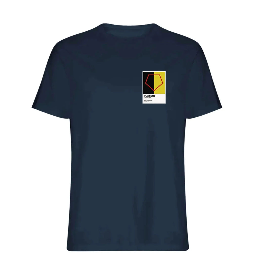 Watford t-shirt – navy men's t-shirt featuring the Watford Players Couture logo