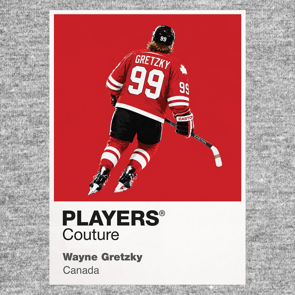 Wayne Gretzky Canada 1 Ice Hockey Icon Frame Men's Hoodie – image 6