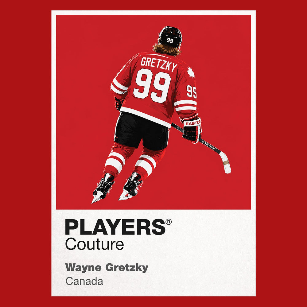 Wayne Gretzky Canada 1 Ice Hockey Icon Frame Men's Hoodie – image 7