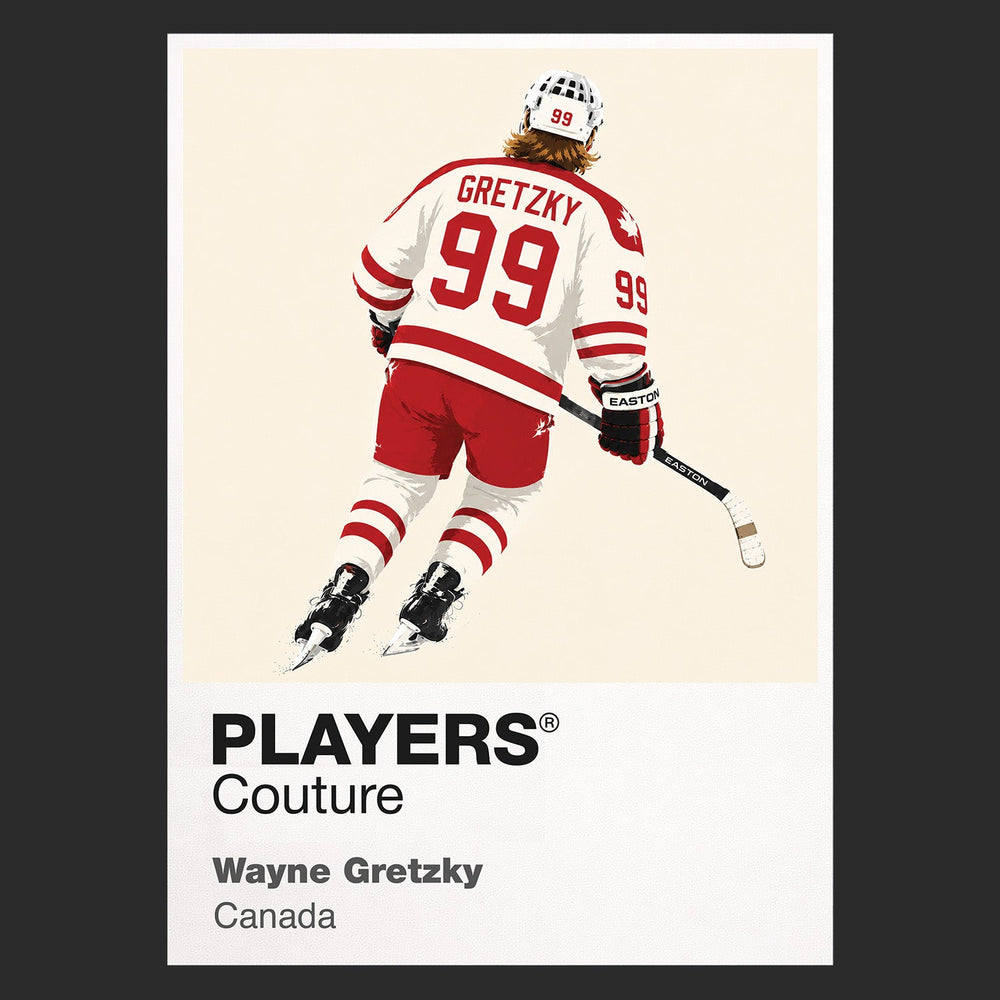 Wayne Gretzky Canada 2 Ice Hockey Icon Frame Men's T-Shirt – image 9