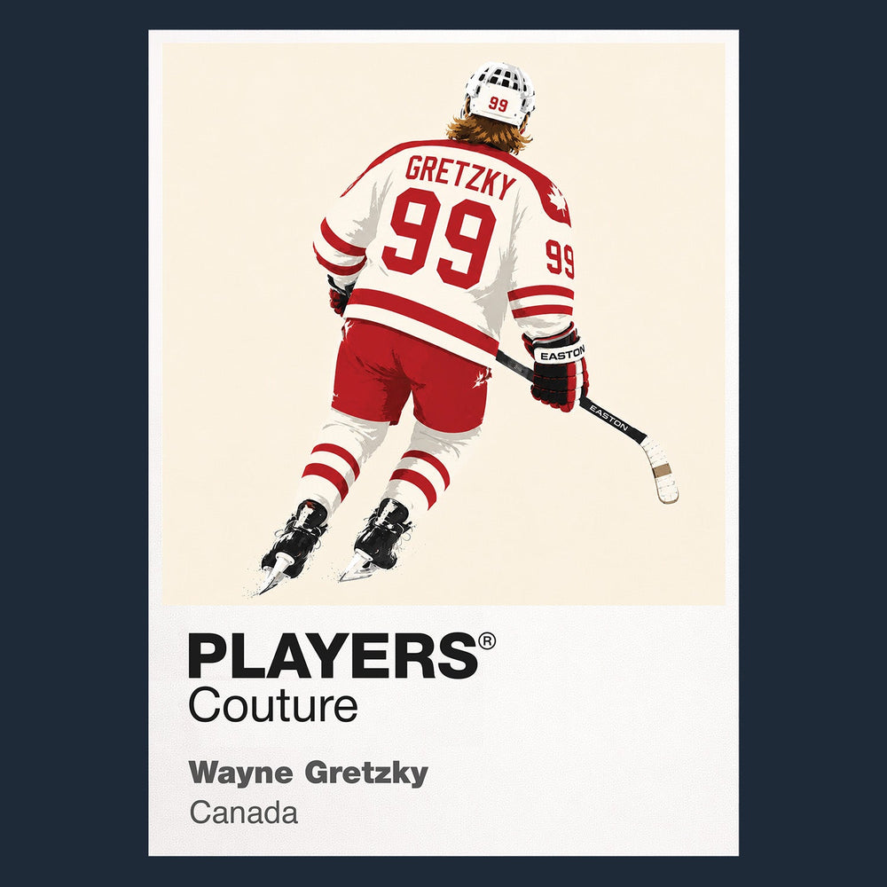 Wayne Gretzky Canada 2 Ice Hockey Icon Frame Men's T-Shirt – image 8