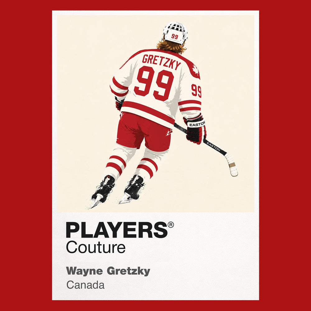 Wayne Gretzky Canada 2 Ice Hockey Icon Frame Men's T-Shirt – image 10