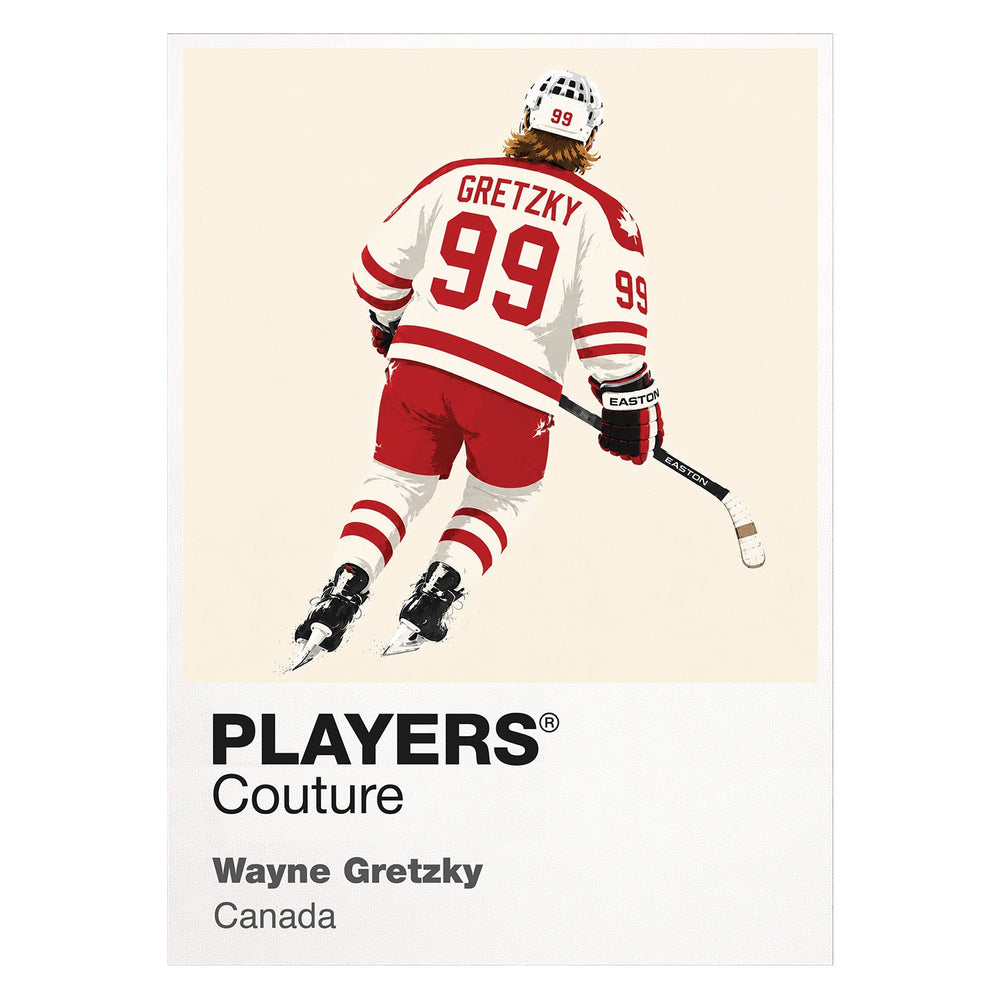 Wayne Gretzky Canada 2 Ice Hockey Icon Frame Men's T-Shirt – image 1