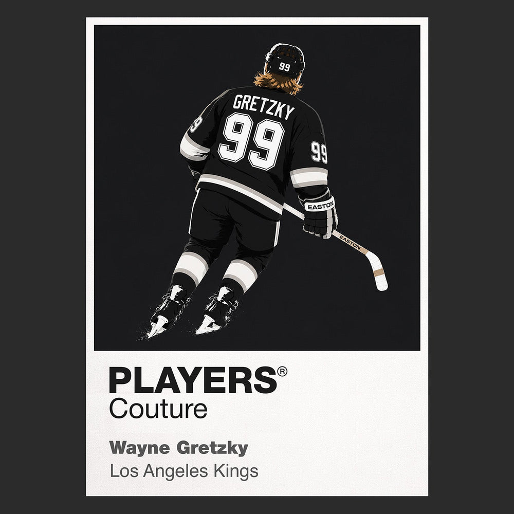 Wayne Gretzky Kings 1 Ice Hockey Icon Frame Men's Hoodie – image 9